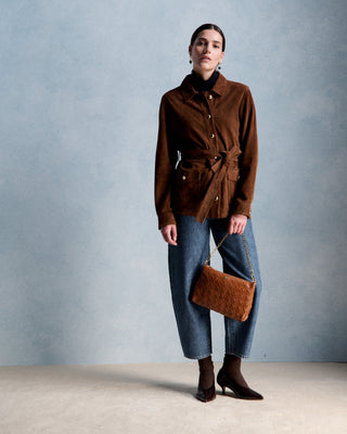 Sac Violette petit tressé