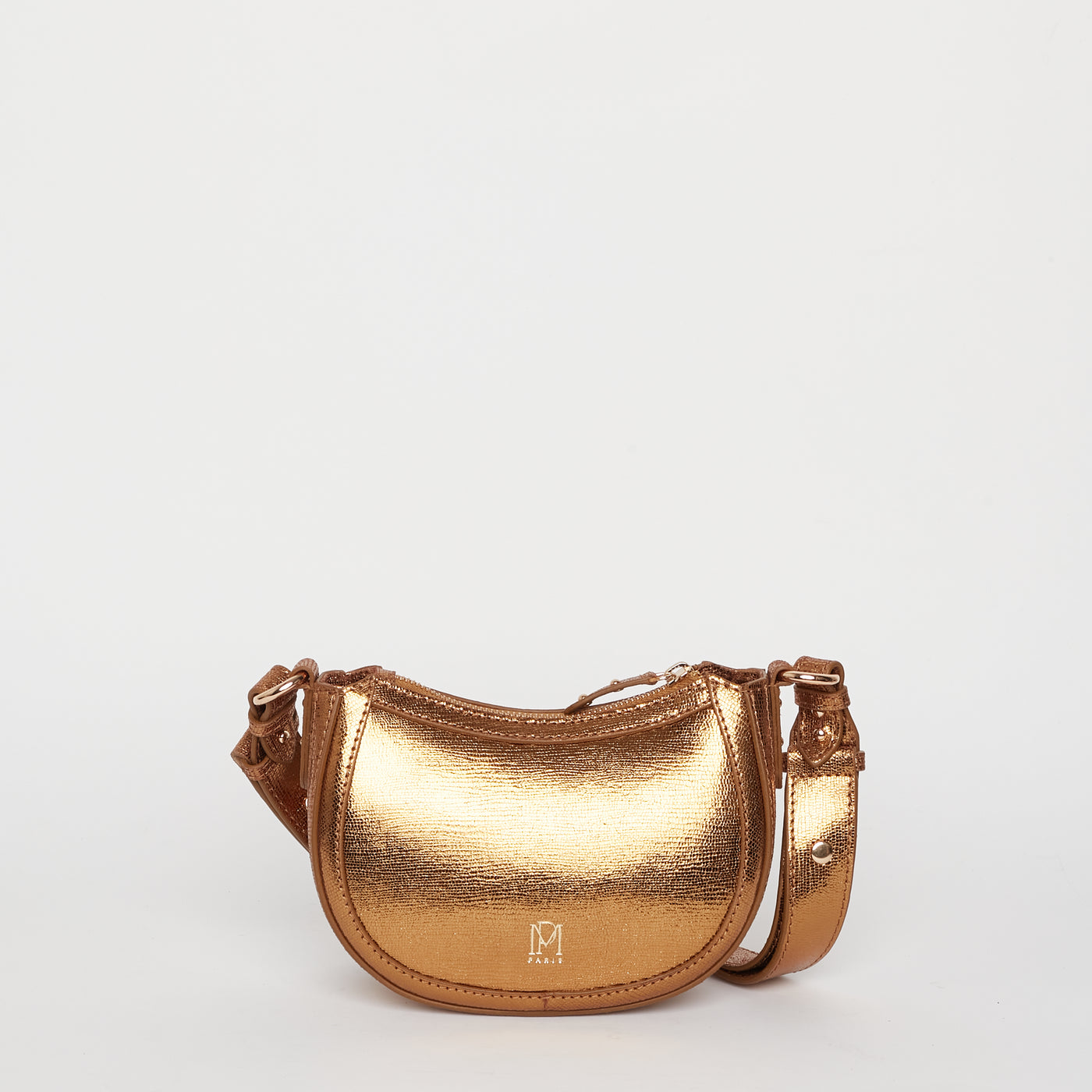 fw24 / sac saula small lezard foil - dore