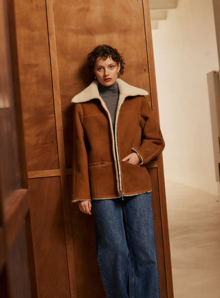 Peau lainée réversible Opale