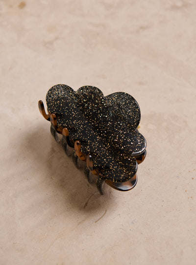 fw24 / large cloud hair clip - brown