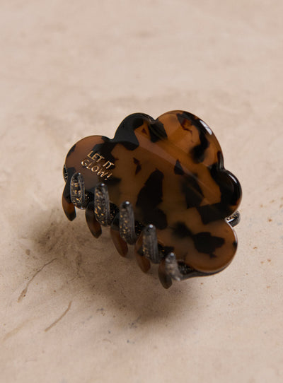 fw24 / cloud hair clip - brown