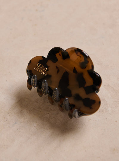 fw24 / cloud hair clip - brown