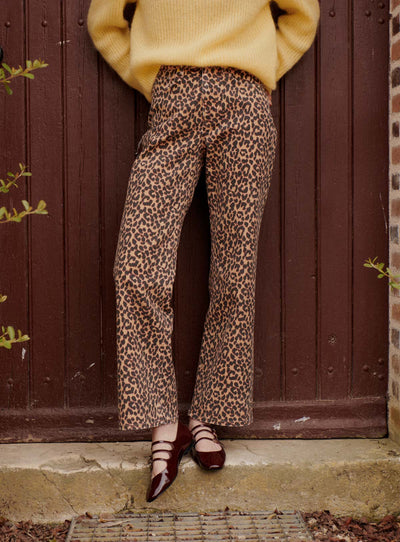 fw24 / pantalon perrine leopard - camel