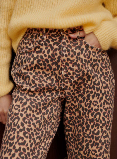 fw24 / pantalon perrine leopard - camel