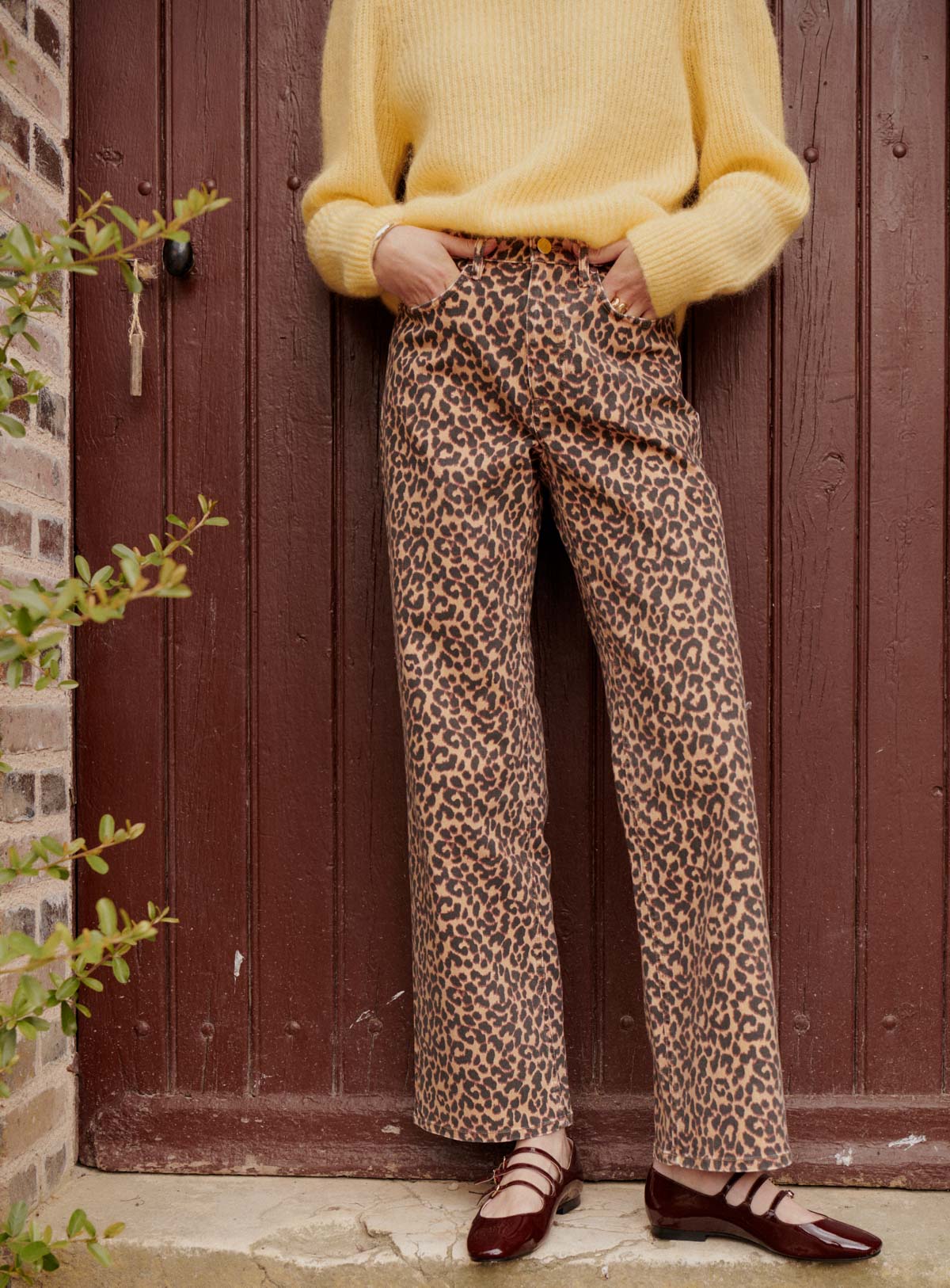 fw24 / pantalon perrine leopard - camel