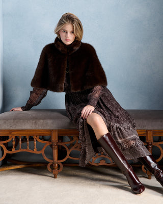 fw26 / Aline cape - brown
