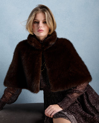 fw26 / Aline cape - brown