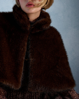 fw26 / Aline cape - brown
