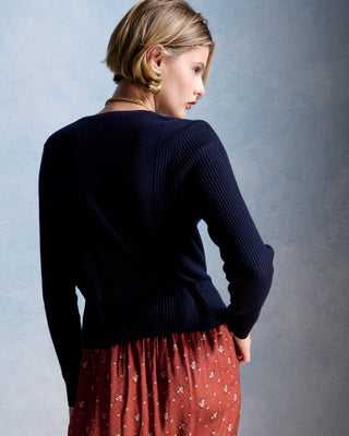 fw26 / Lea vest - navy