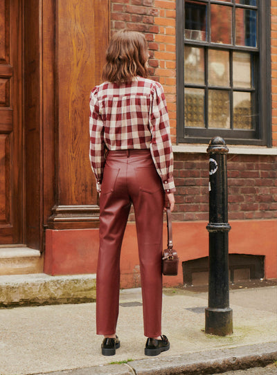 fw24 / pantalon phoebe - bordeaux