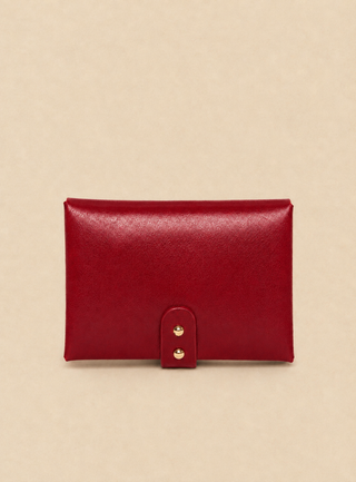 Emile double leather card holder