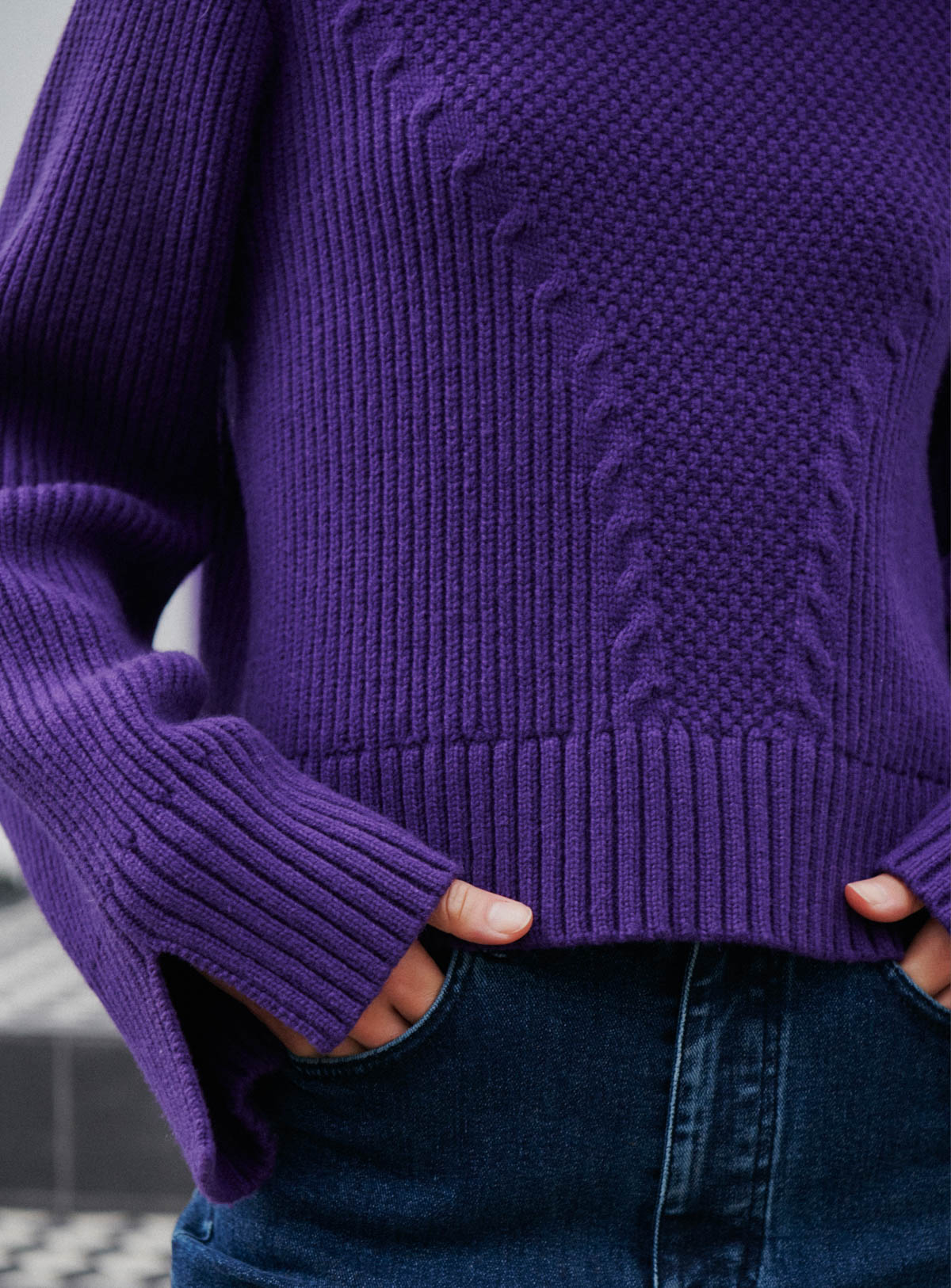 fw24 / pull torsade magic - violet