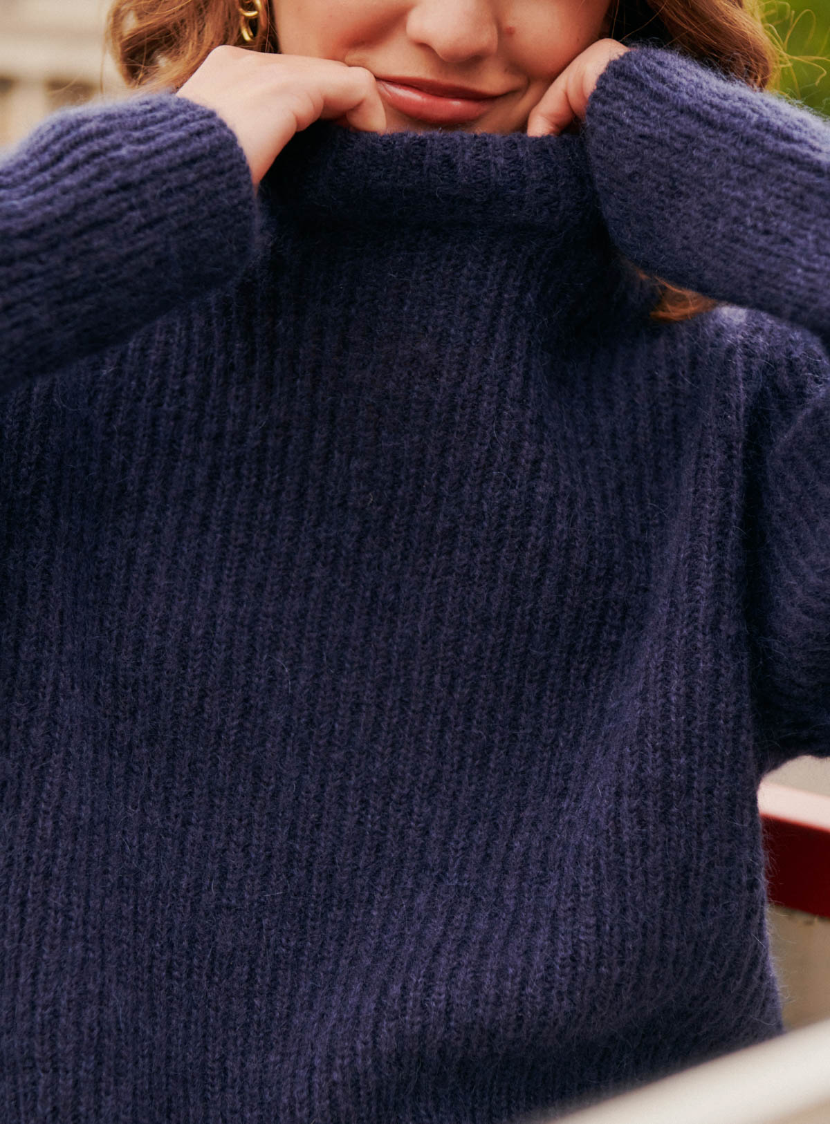 FW24 / Mimi Langarmpullover - Marineblau