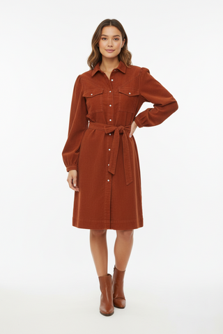 Robe en velours Rachel