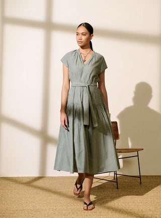 SS26 / Rachel-Kleid – Basilikum