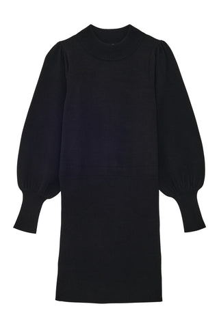 fw24 / robe roxie maille fine - noir