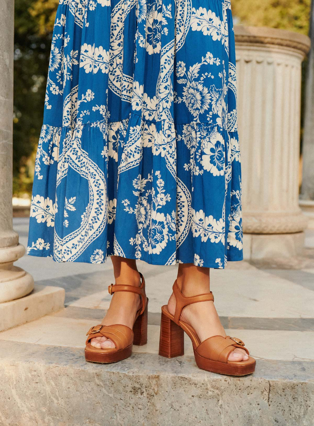 Celeste Sandales à Talons en Cuir Marron – Petite Mendigote