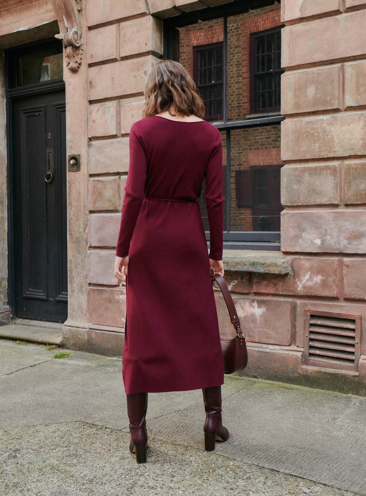 fw24 / robe jersey robbie - burgundy