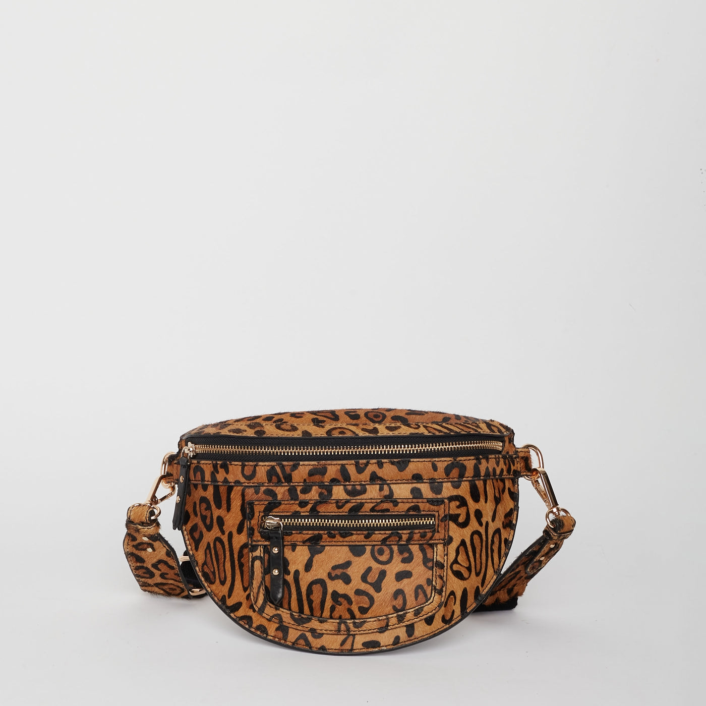 fw24 / sac banane sana pony - leopard