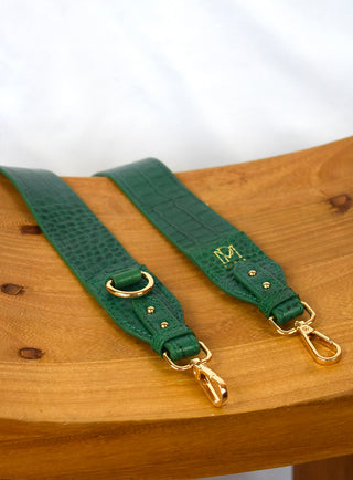 fw23 / strap cuir - vert foret