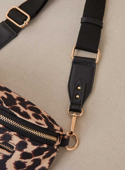 fw24 / banane sana nylon leopard - leopard