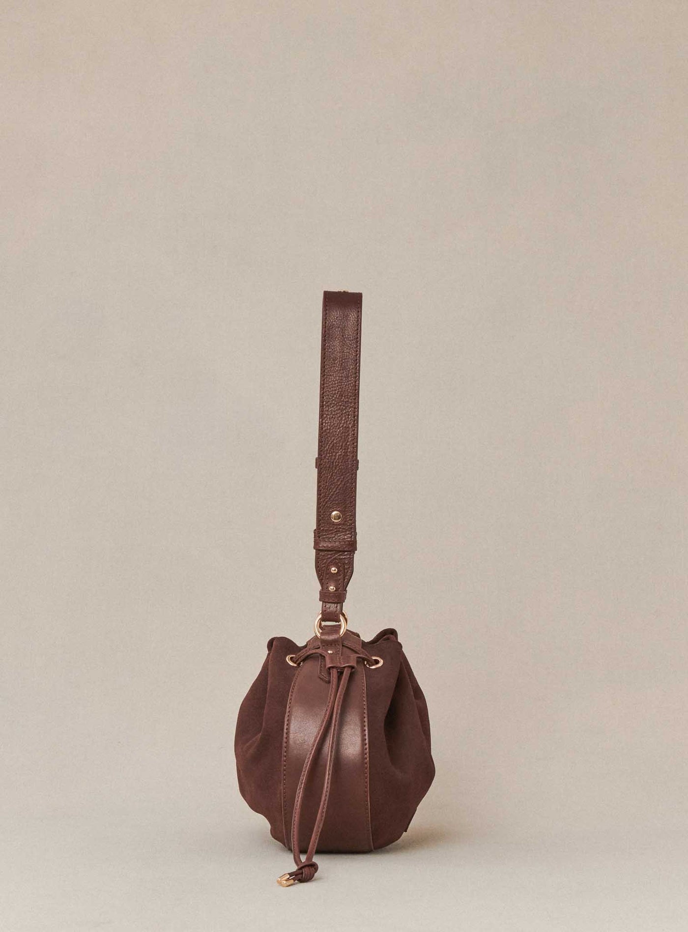 fw24 / sac sauline bimatiere - chocolat