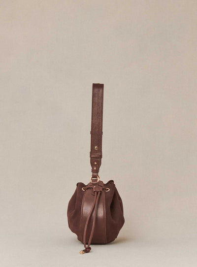 fw24 / sac sauline bimatiere - chocolat