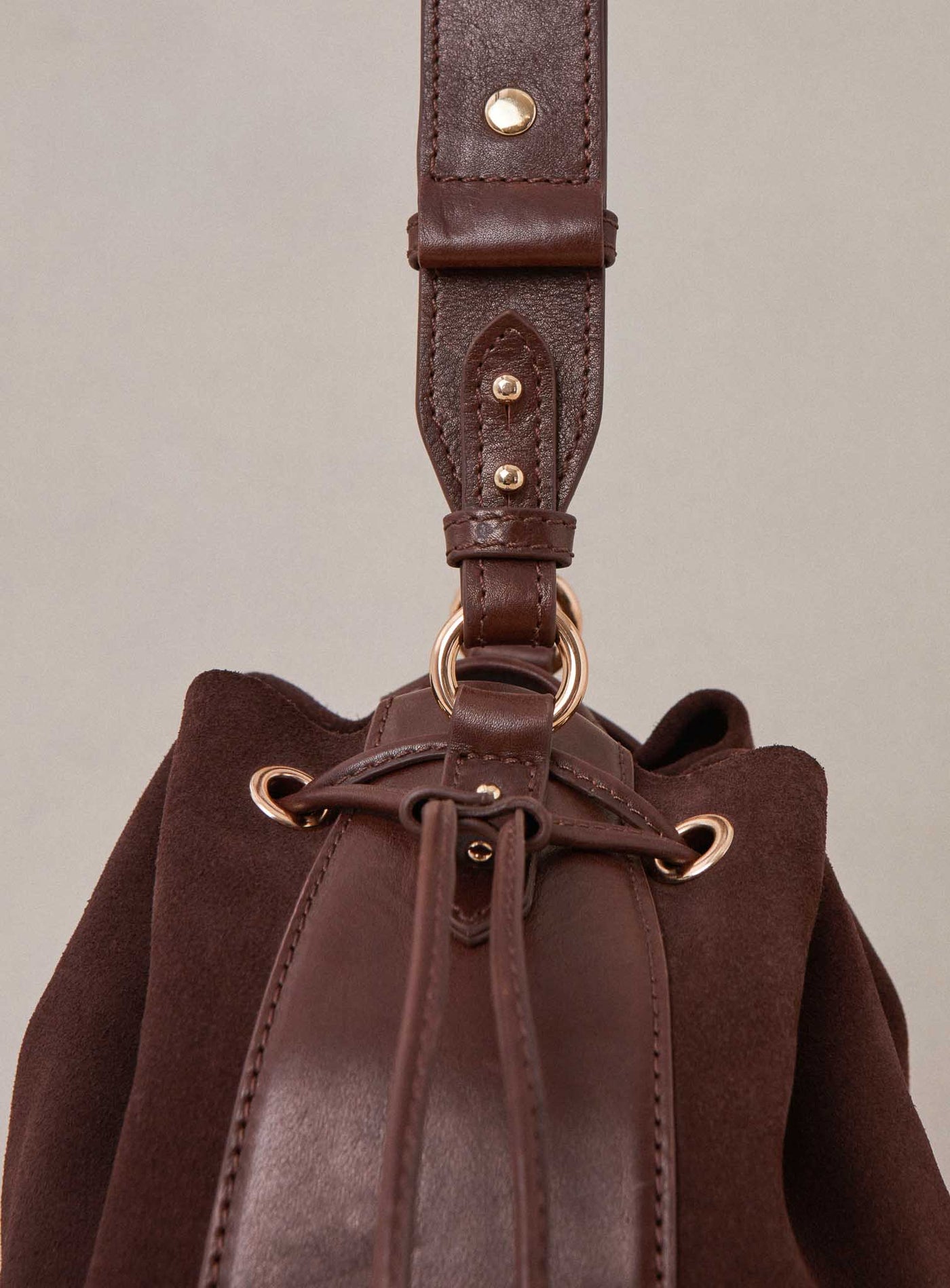 fw24 / sac sauline bimatiere - chocolat