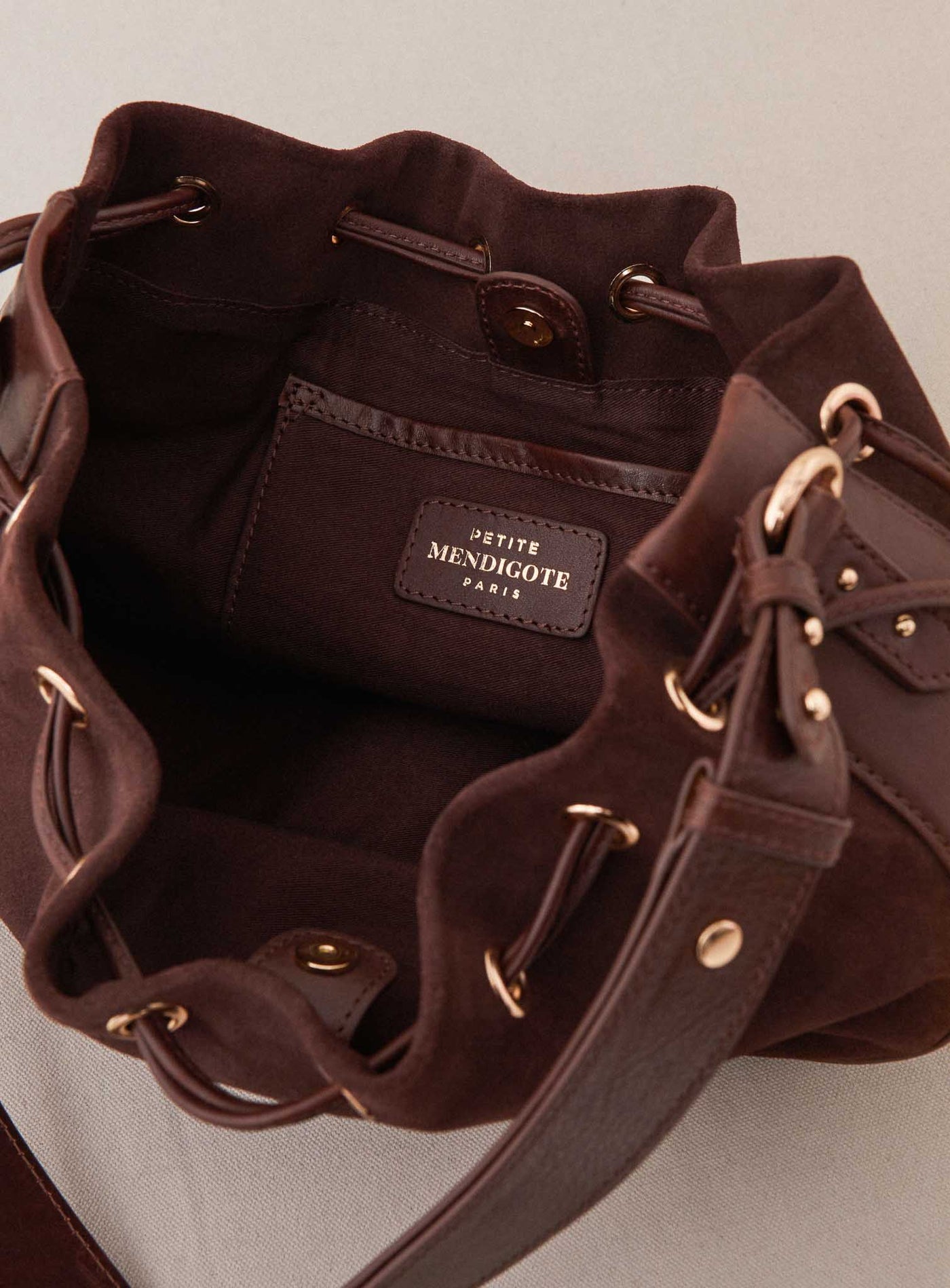 fw24 / sac sauline bimatiere - chocolat