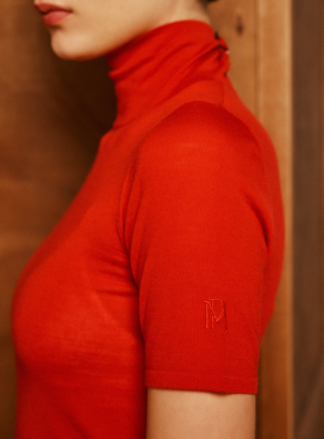 Haut Femme PRECIS Manches Courtes Rouge En Viscose/élasthanne - Taille 38, Occasion Très Bon état
