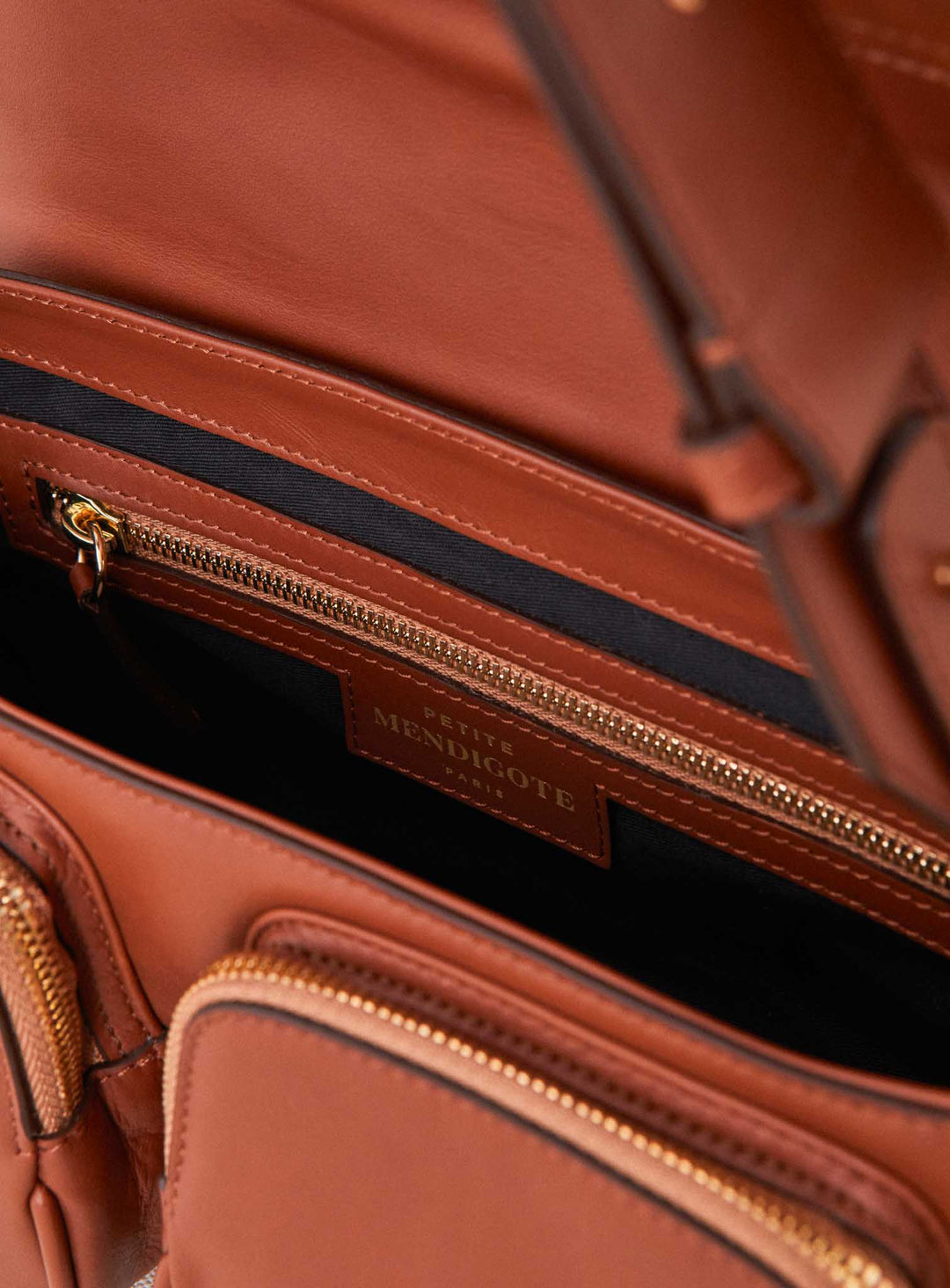 Steve: Camel Leather Cargo Bag – Petite Mendigote