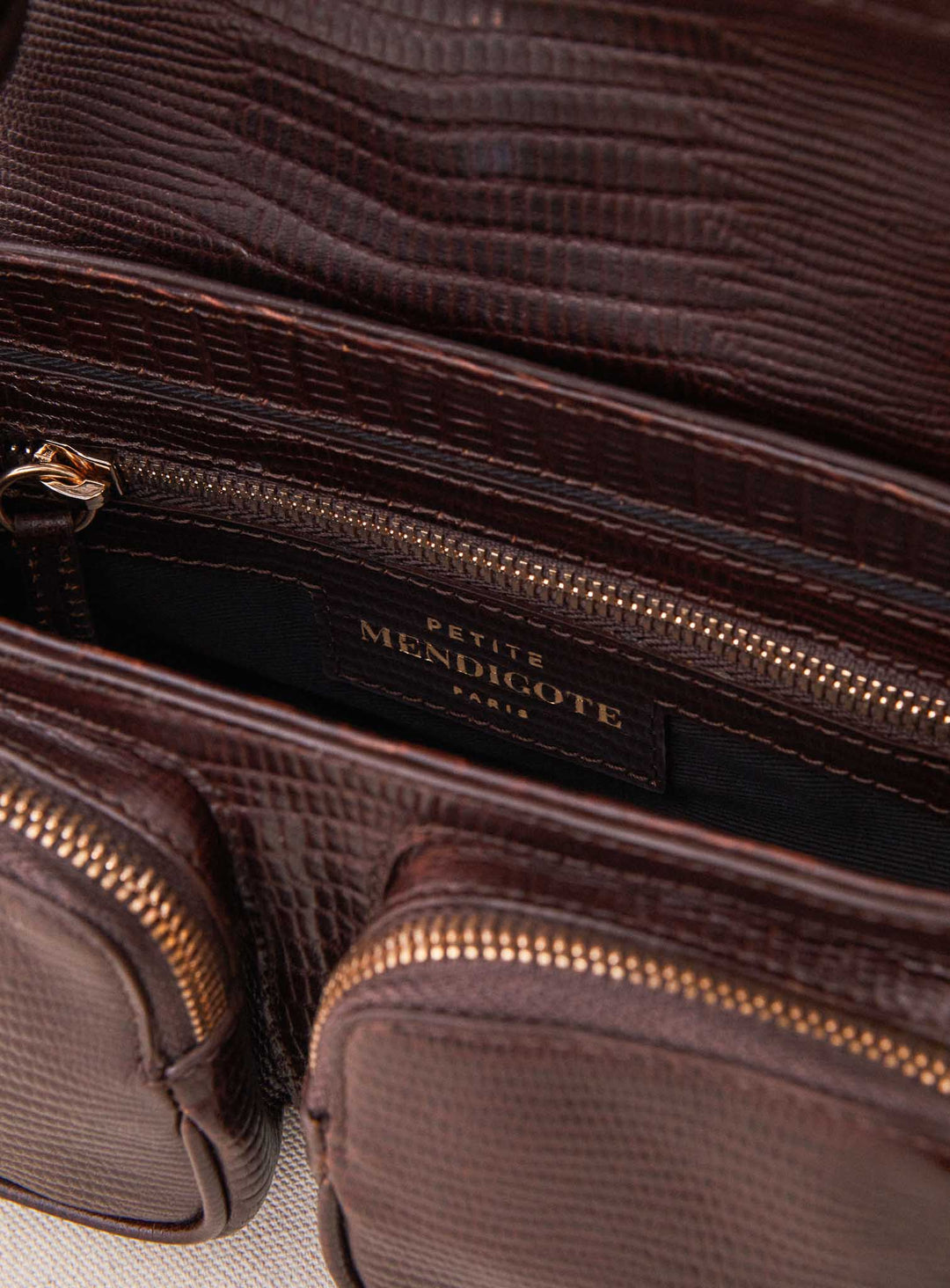 Steve: Small Chocolate Brown Leather Cargo Bag – Petite Mendigote