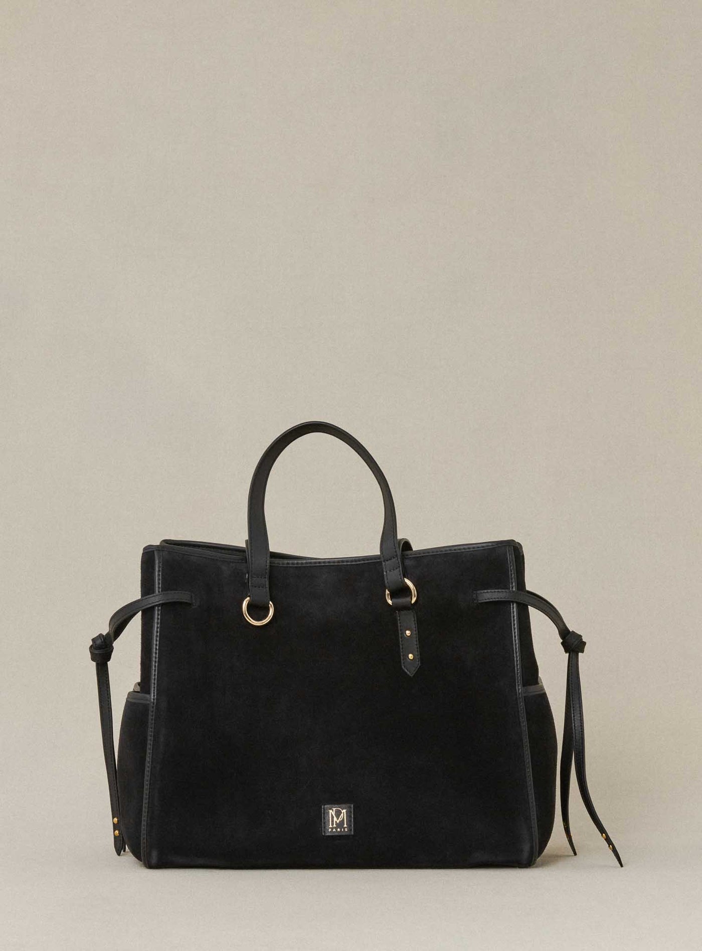 fw24 / grand sac susanne suede - noir