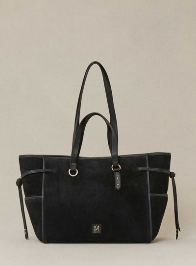 fw24 / grand sac susanne suede - noir