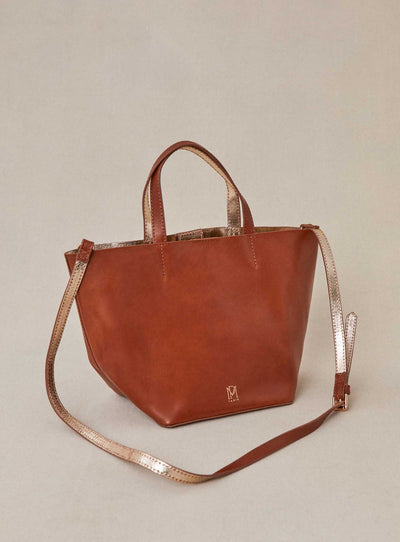 fw24 / petit sac sweety cuir - camel