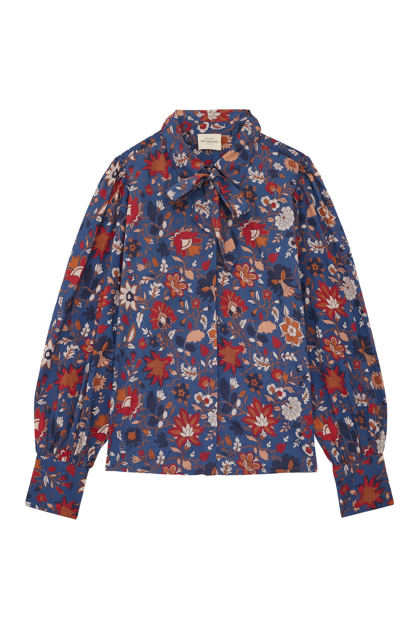 fw24 / chemise imprime flore tiziana - bleu