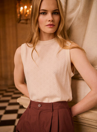 Top sans manches Marine