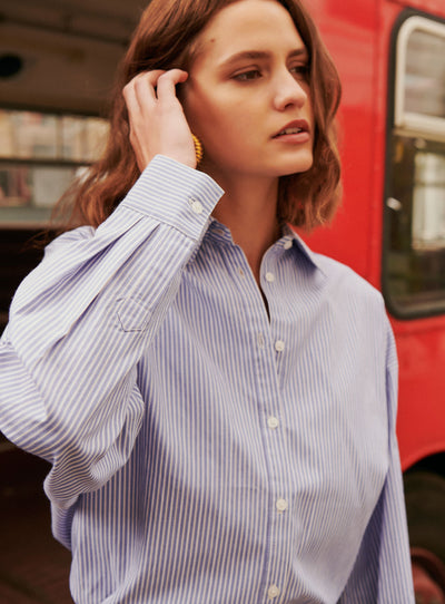 fw24 / gestreiftes Tomy-Shirt - blau