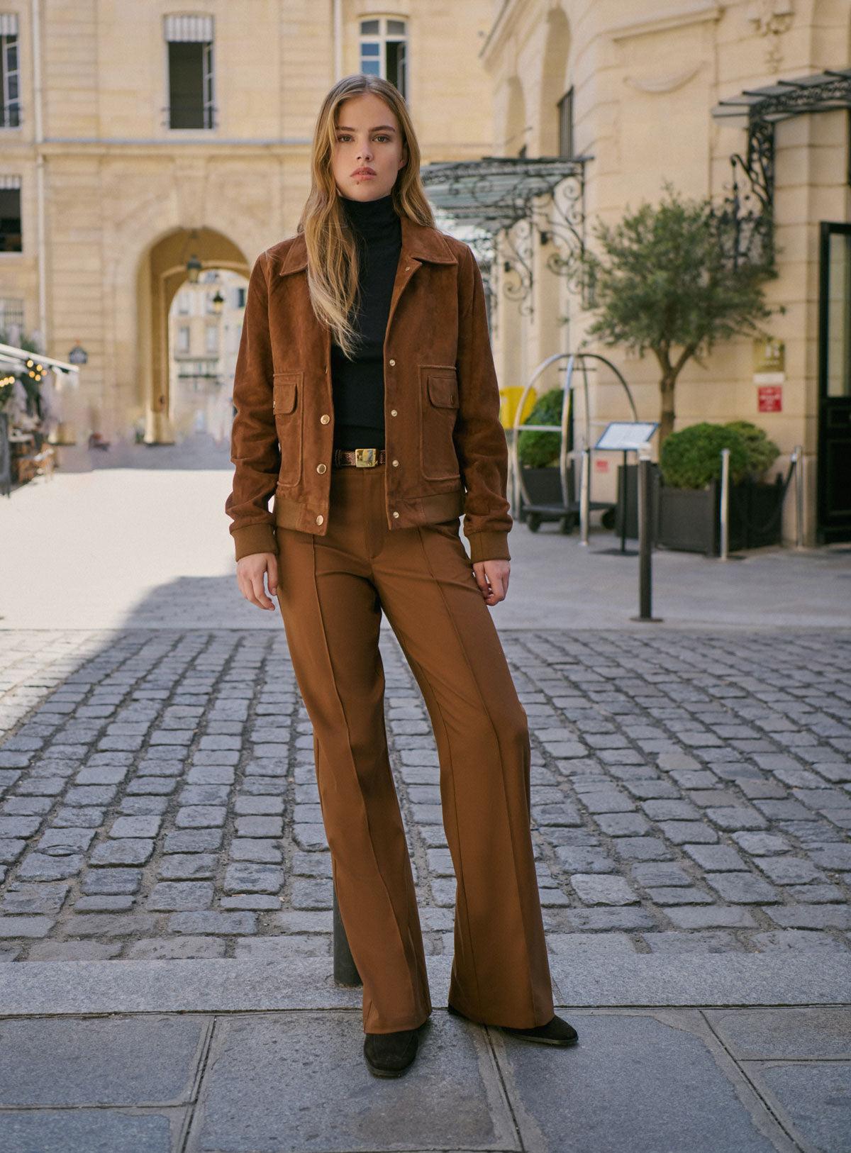 Veste en daim Zoe