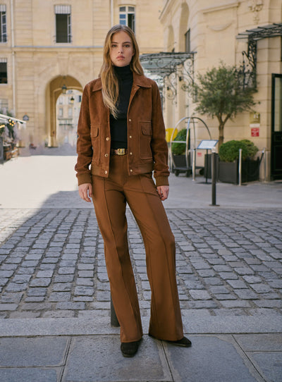 Veste en daim Zoe