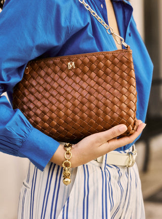 Sac Violette petit tressé