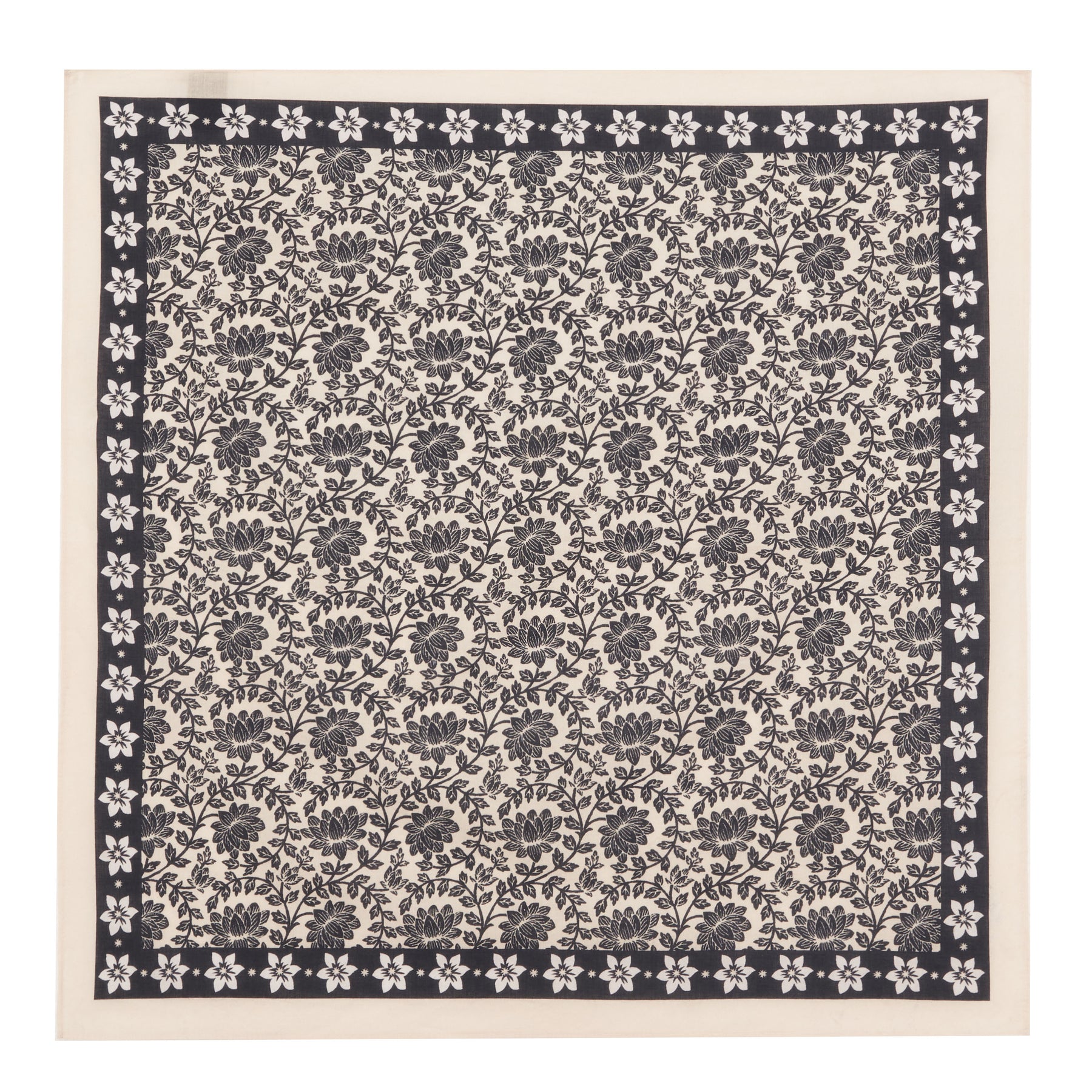 fw23 / foulard flora jaipur ecru Petite Mendigote