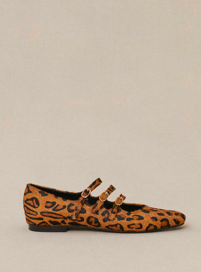 fw24 / ballerines pony triple bride - leopard