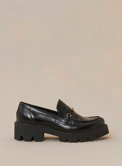 fw24 / mocassins semelle compensee - noir