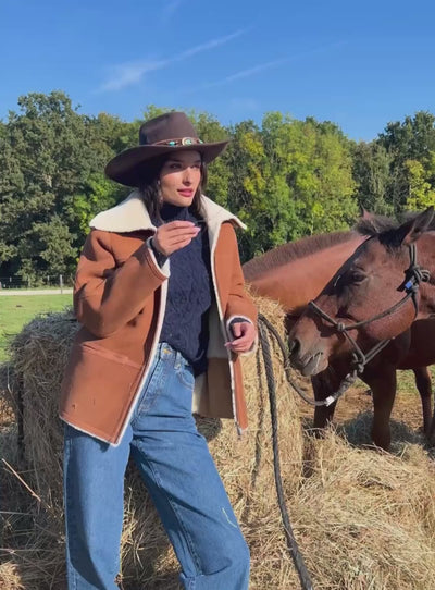 Opal reversible sheepskin