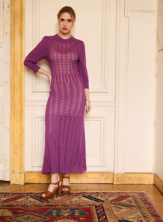 ROBE LONGUE MAILLE RESEDA PETITE MENDIGOTE