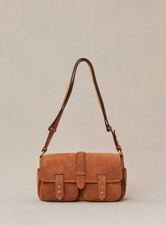 petite mendigote Steve Sac cargo marron en cuir Offre spéciale